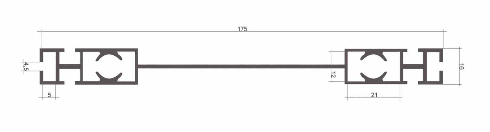 Travessa z560 - Alumipac - Soluções Publicitárias e Materiais para